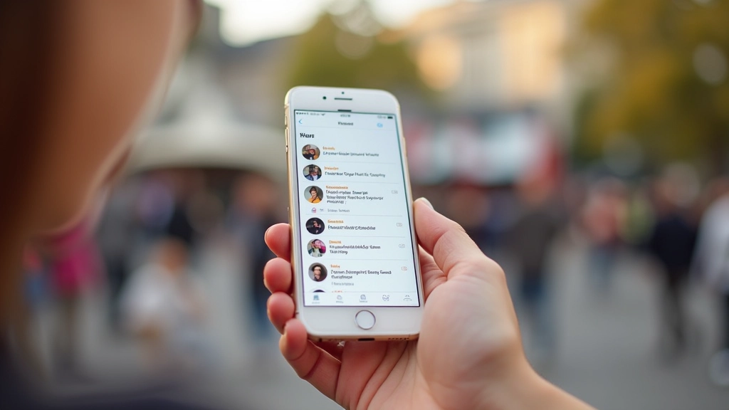 Mobiele telefoon toont filterfunctionaliteit voor festivalartisten op programma