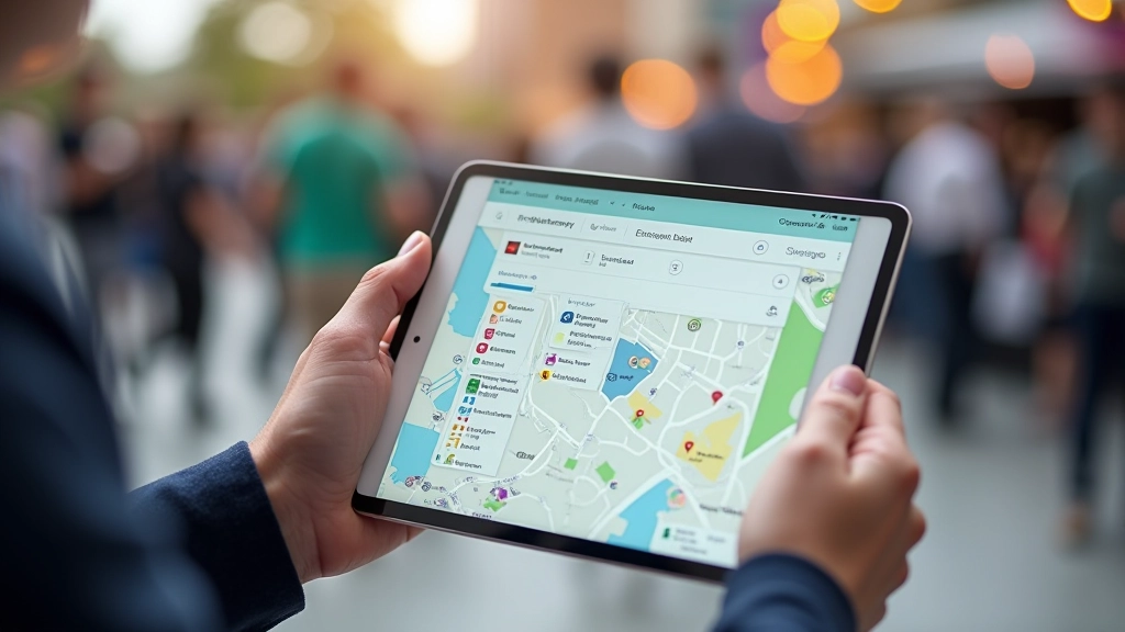 Lagenstructuur visualisatie van een festivalkaart met togglebare categorieën in een zijpaneel